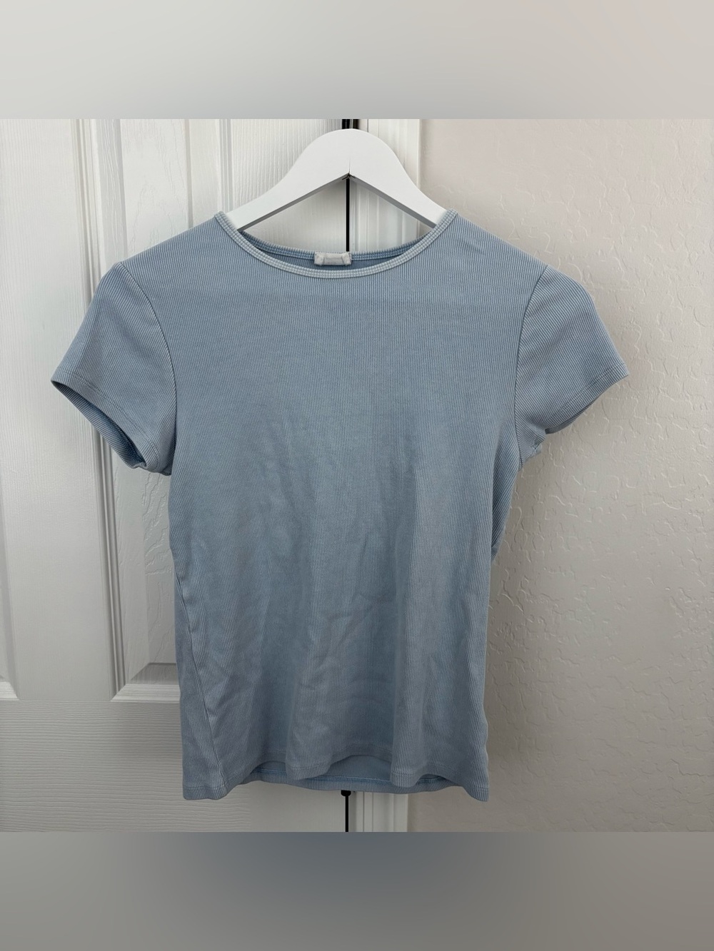Cotton On Light Blue Ribbed Tee - Picture 2 of 9